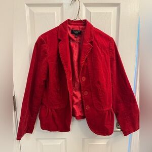 Talbots Women's Vibrant Red Blazer